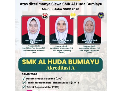 Alumni yang studi lanjut ke Peruruan Tinggi Melalui Jalur SNBP 2026